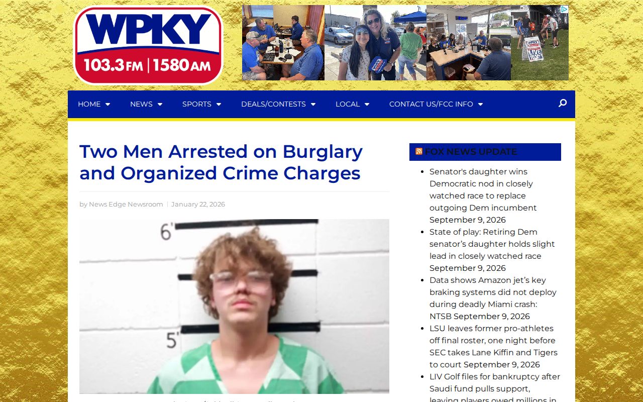 WPKY agency attribution for Caldwell County recent arrests